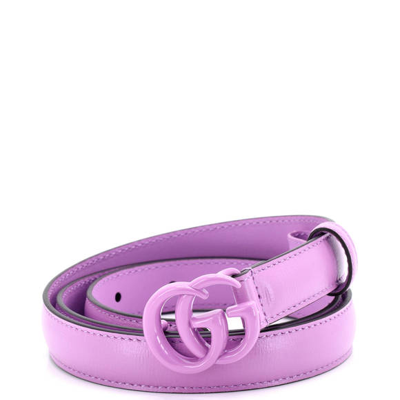 Gucci Thin GG Marmont Belt Leather
